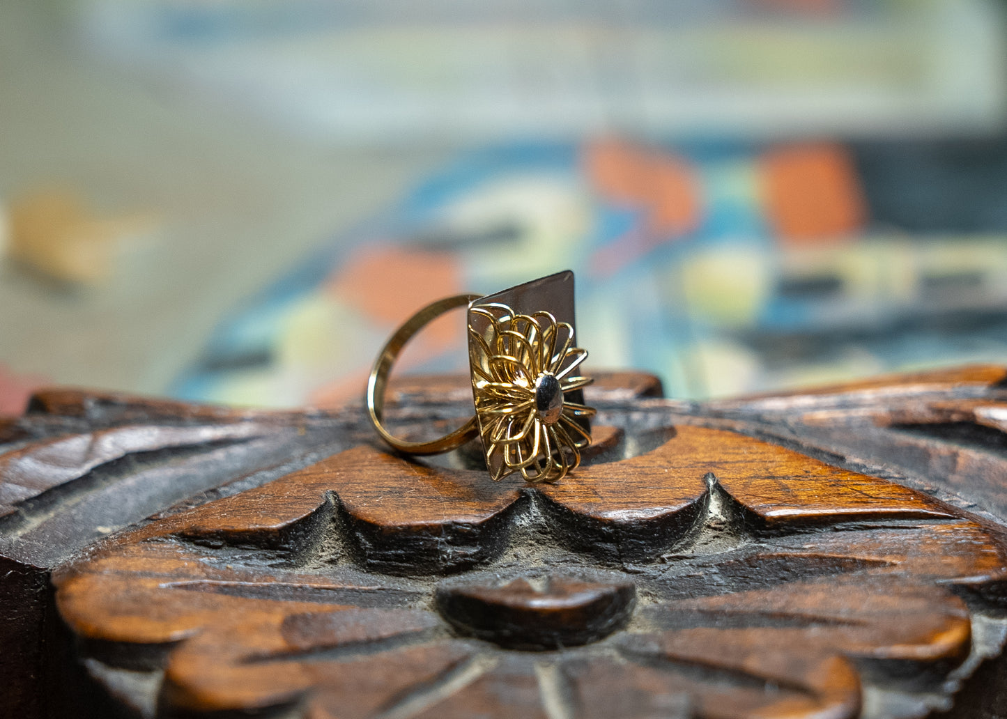 14k Girasol Ring