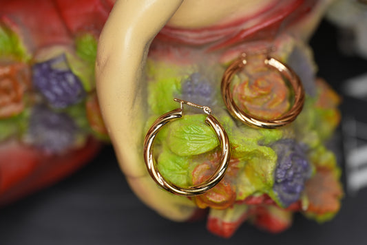 14k Twisted Arracaditas