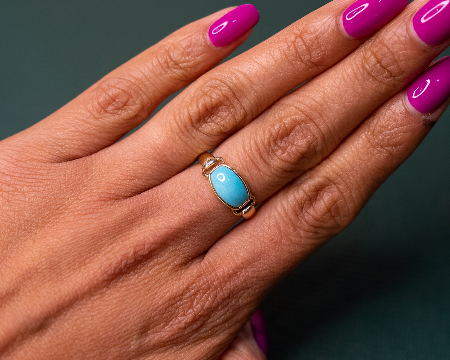 14k ‘Sleeping Beauty’ Ring