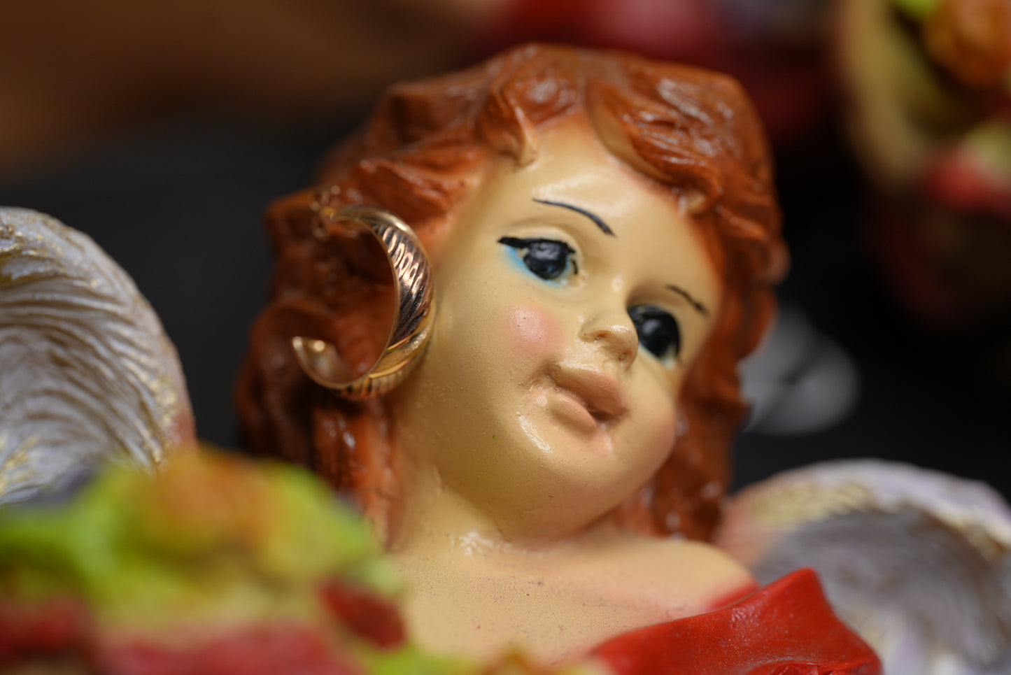 10k Twisted Tricolor Half Hoop