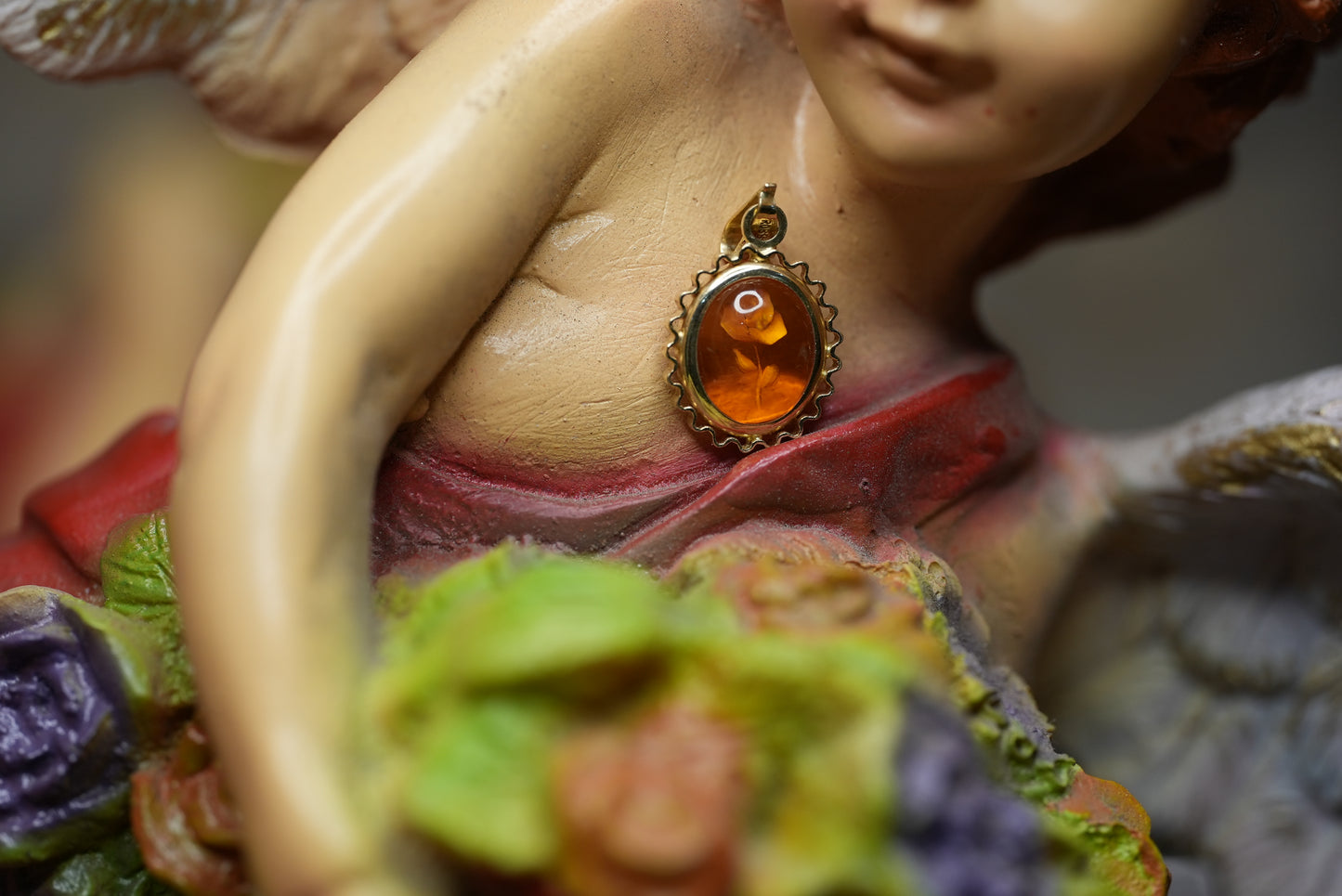 14k Amber Florecita