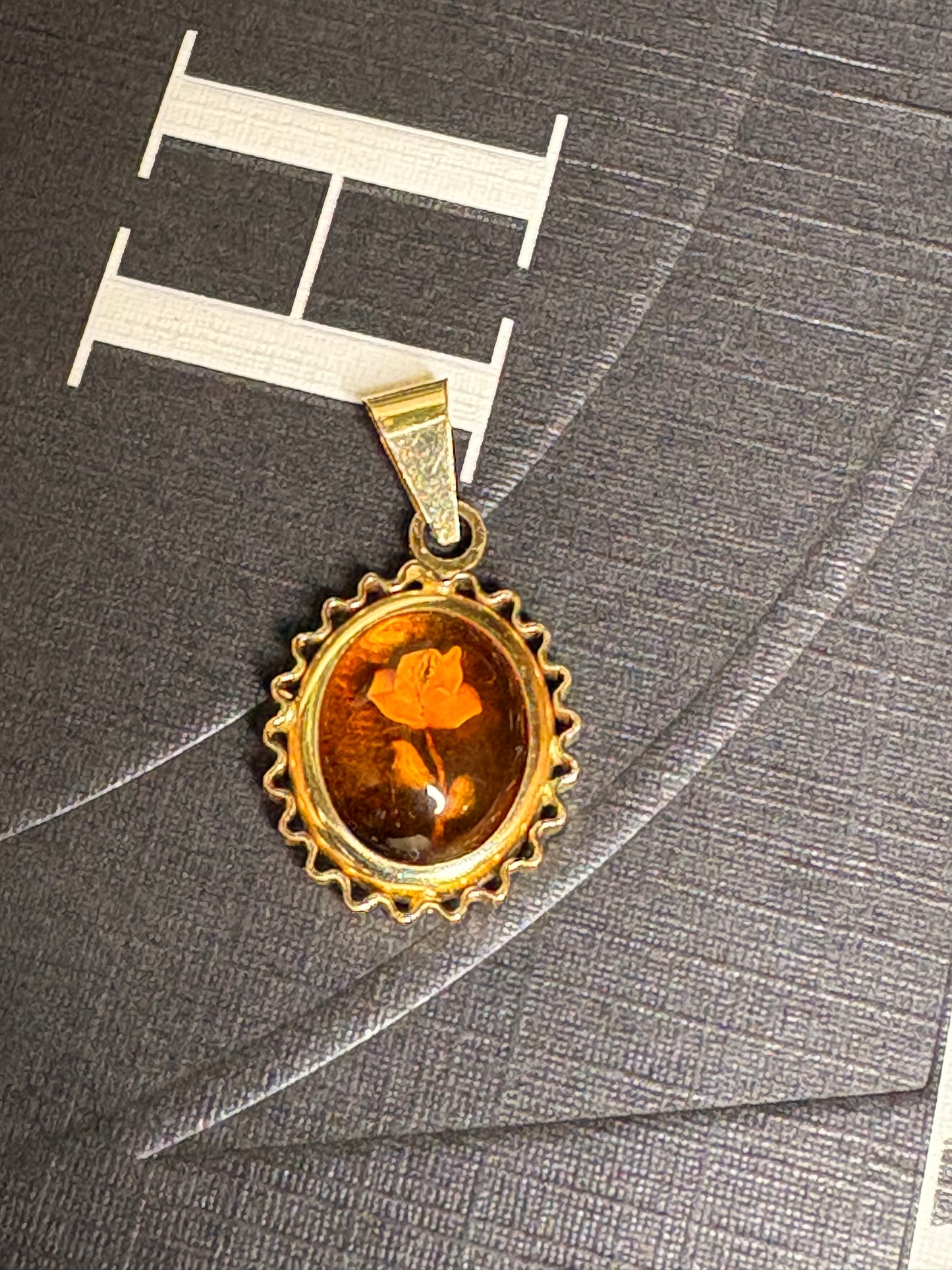 14k Amber Florecita