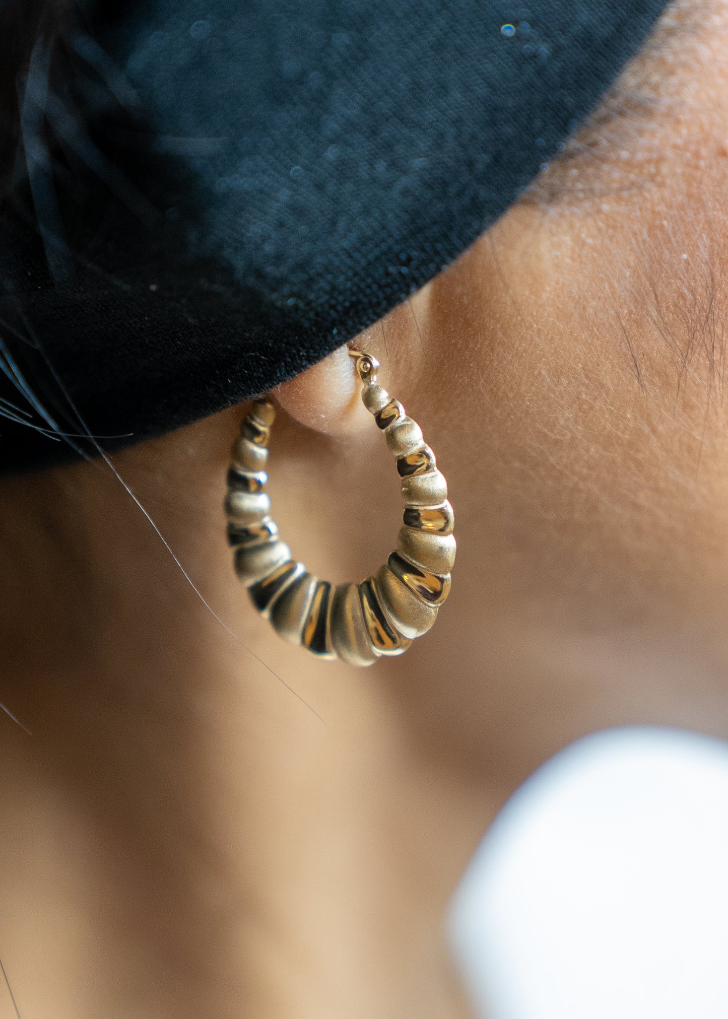 14k Vintage-Inspired Caracol Hoops