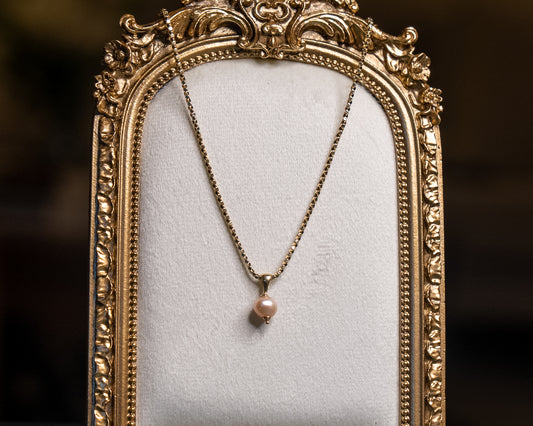 14k Pink Perlita Pendant