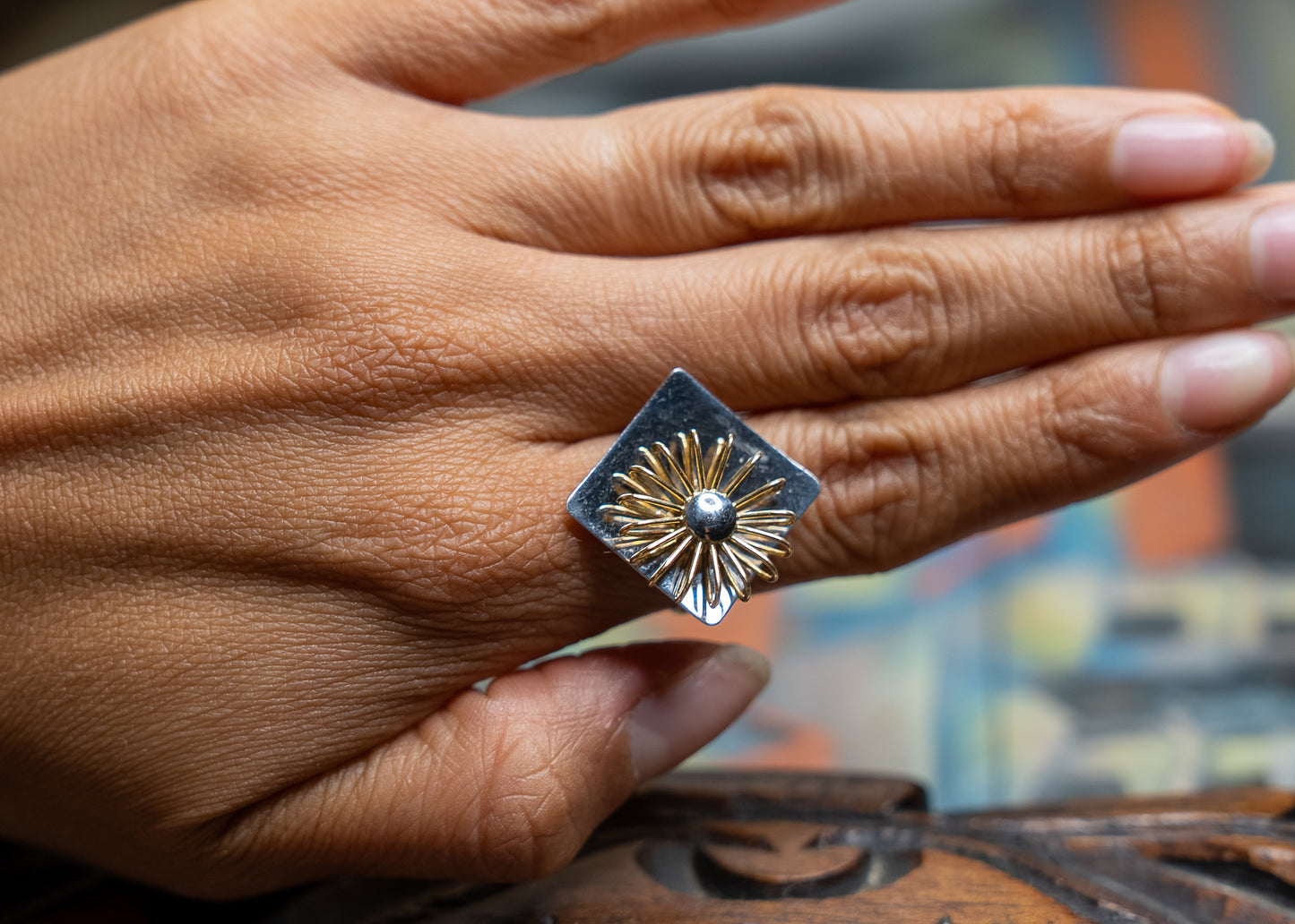 14k Girasol Ring