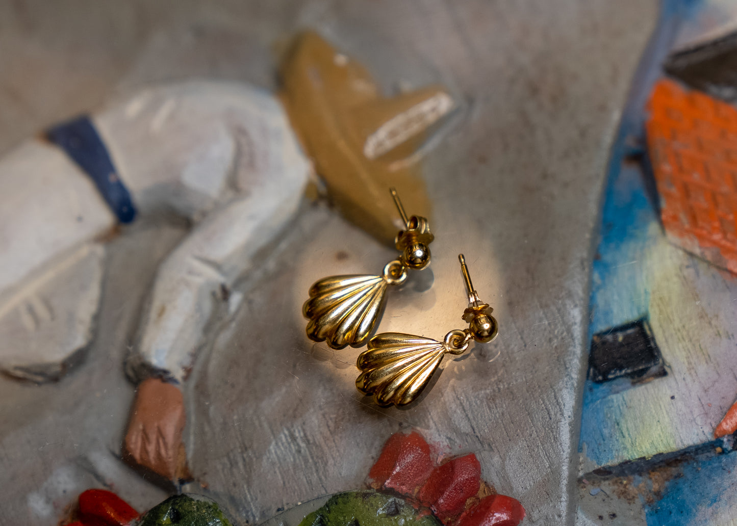 18k Abanico Earrings