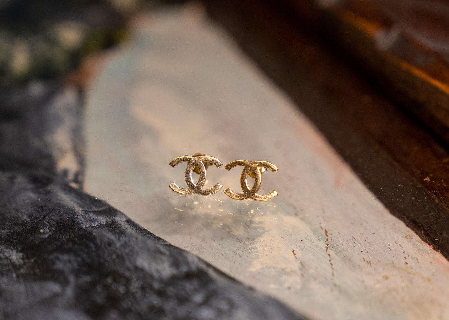 14k CC Earrings