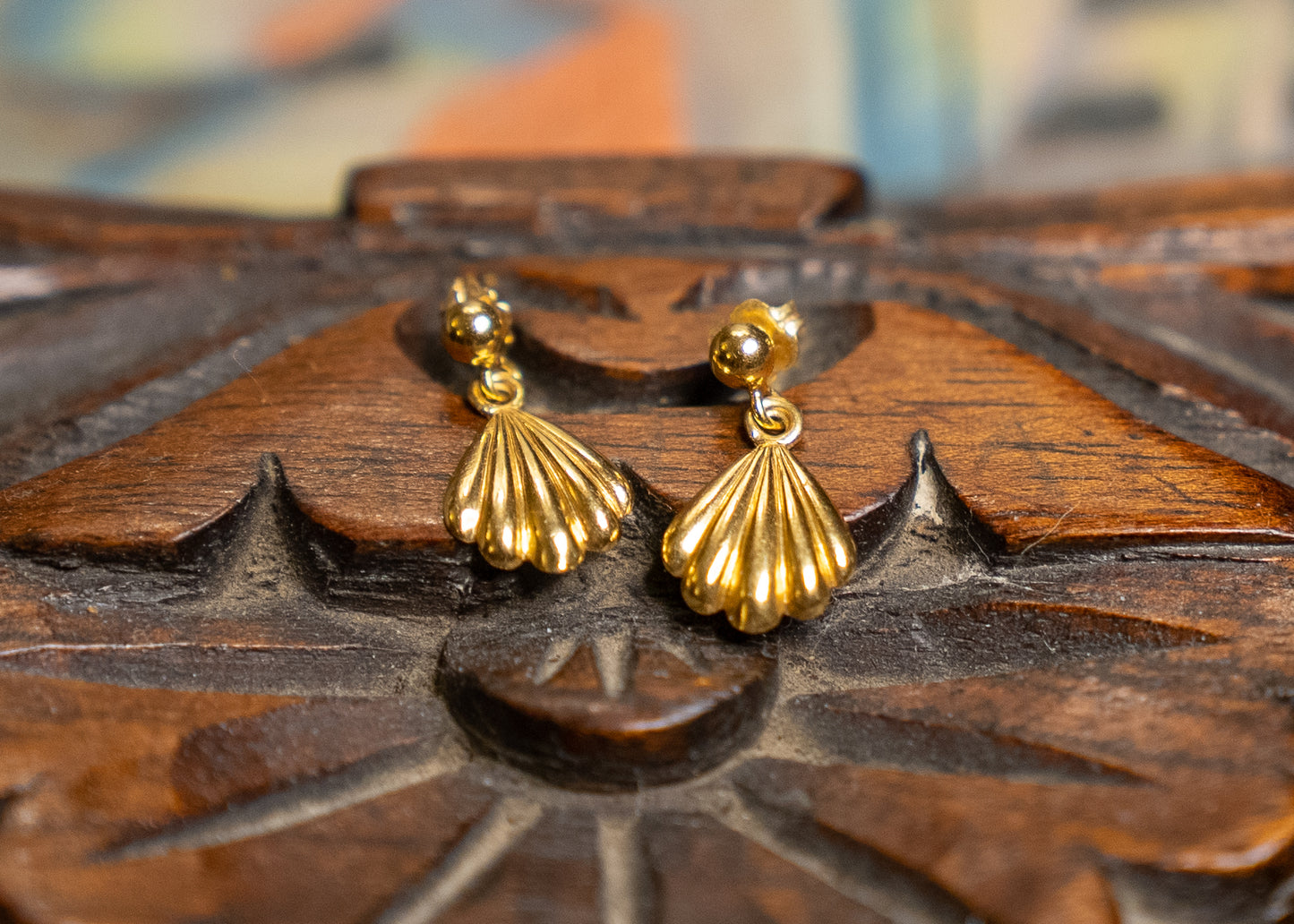 18k Abanico Earrings