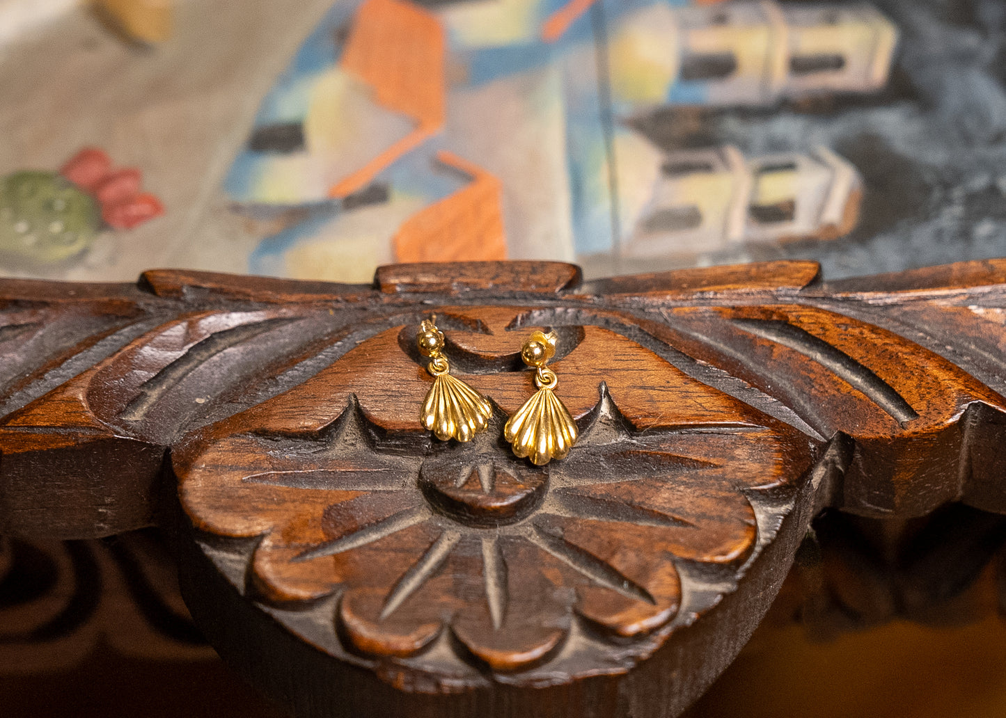 18k Abanico Earrings