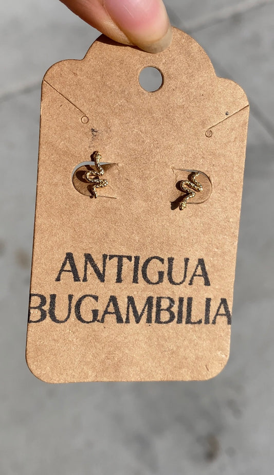 14k Snake Earrings
