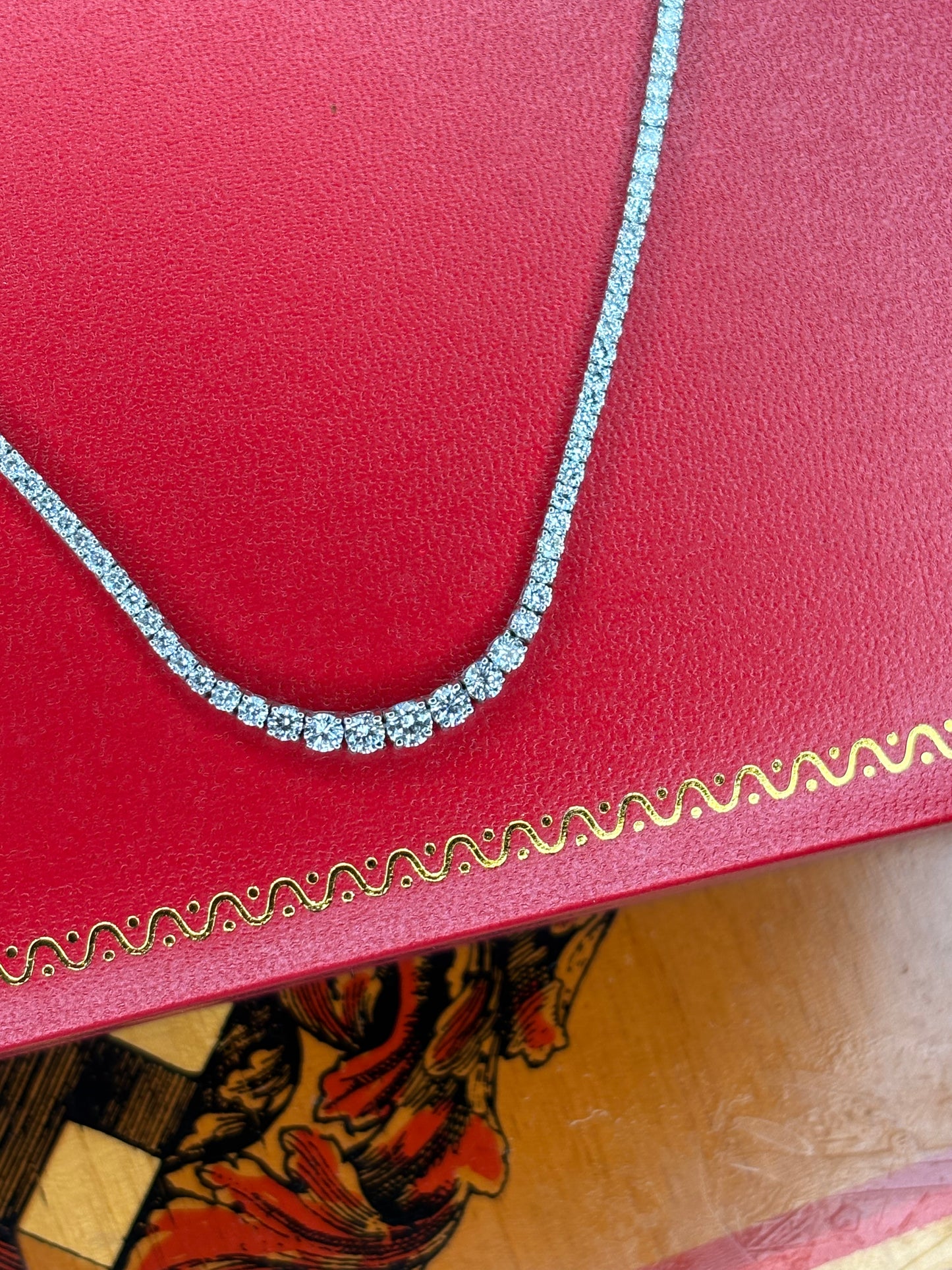 18k De Tennis Gargantilla