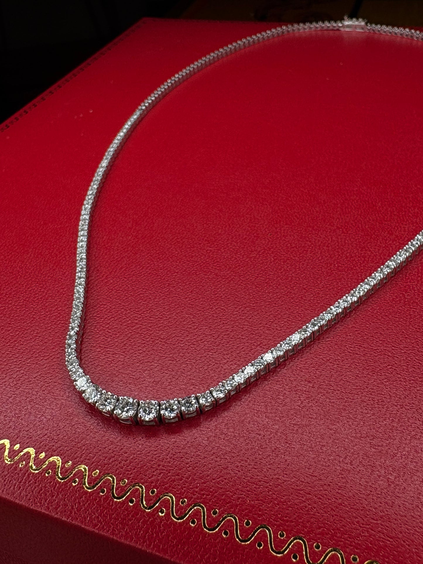 18k De Tennis Gargantilla