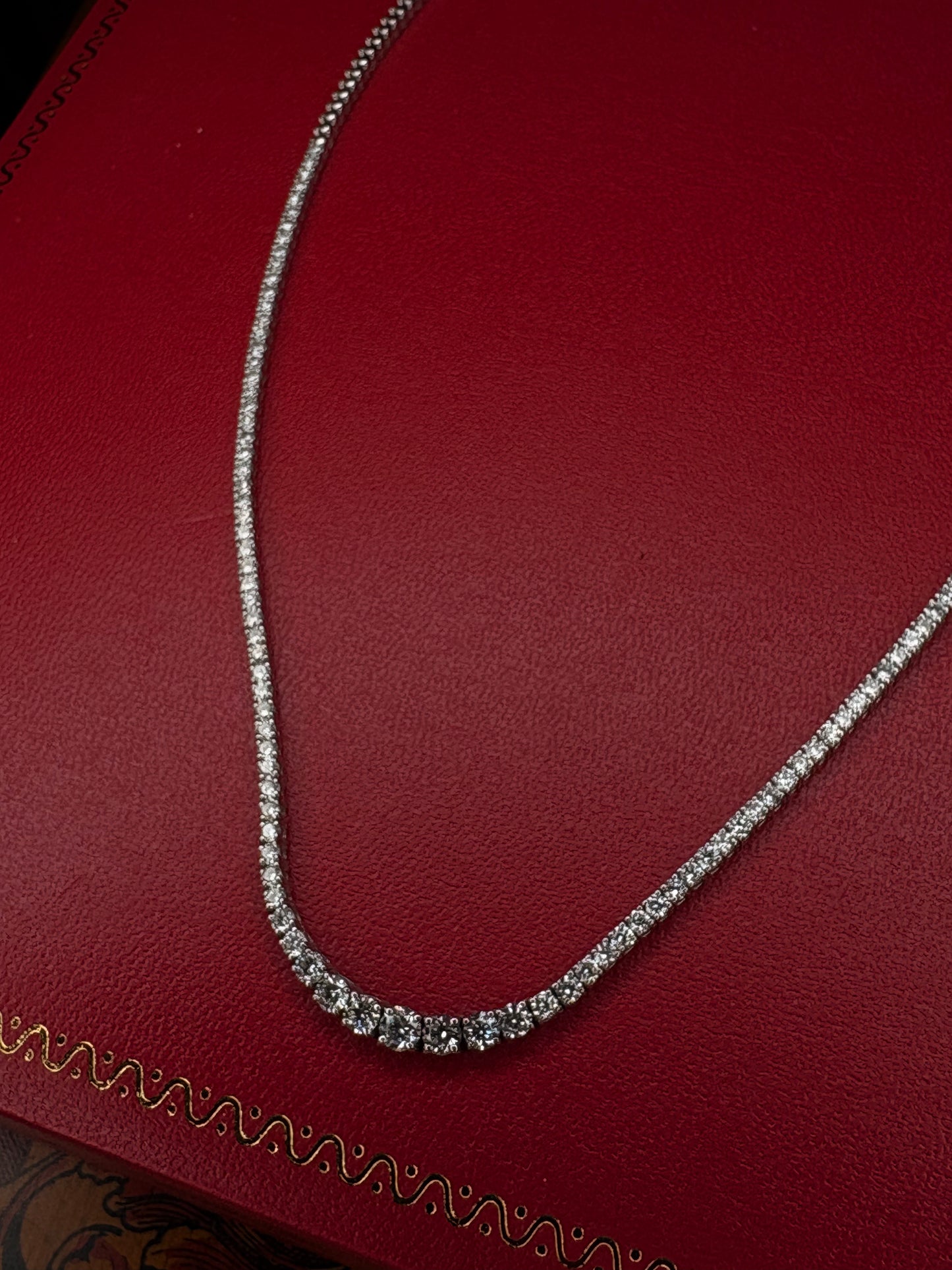 18k De Tennis Gargantilla