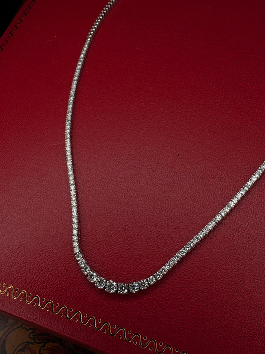 18k De Tennis Gargantilla